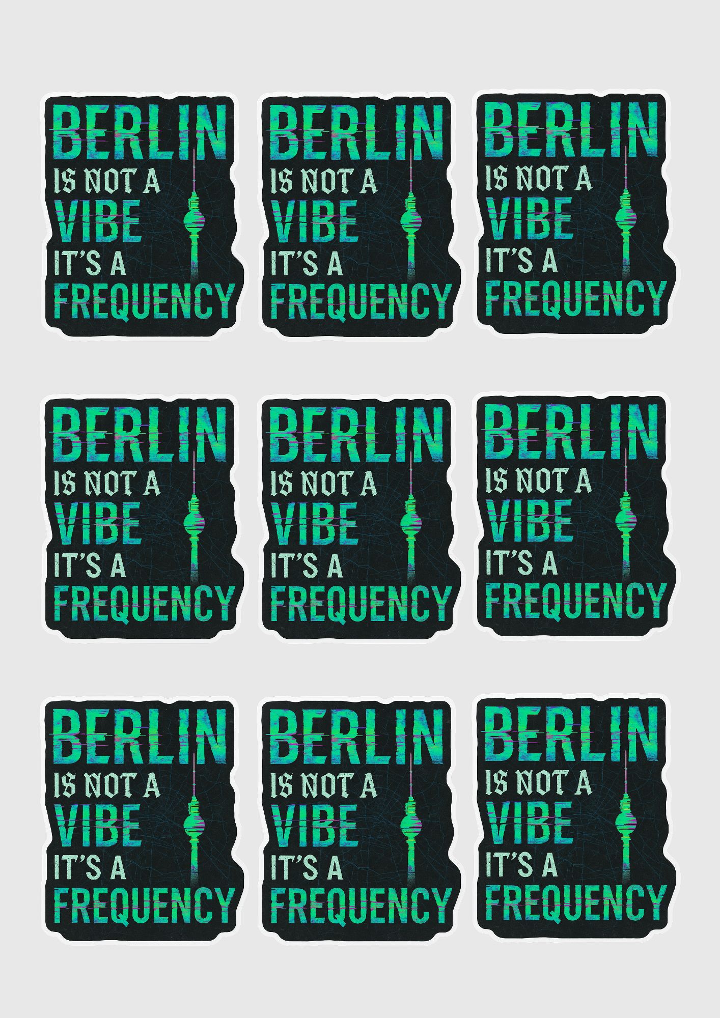 Berlin Sticker Sheet