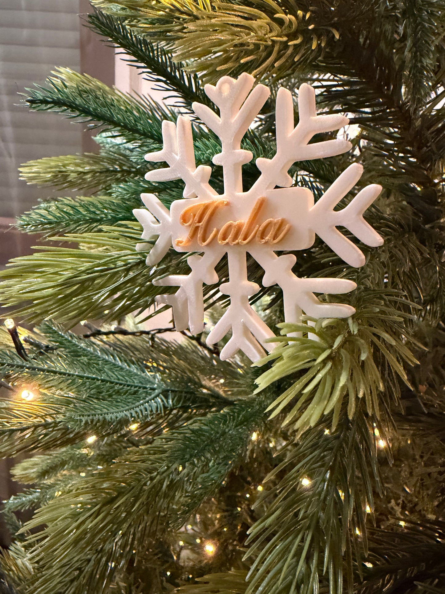 Customized Snowflake, 3d Printed