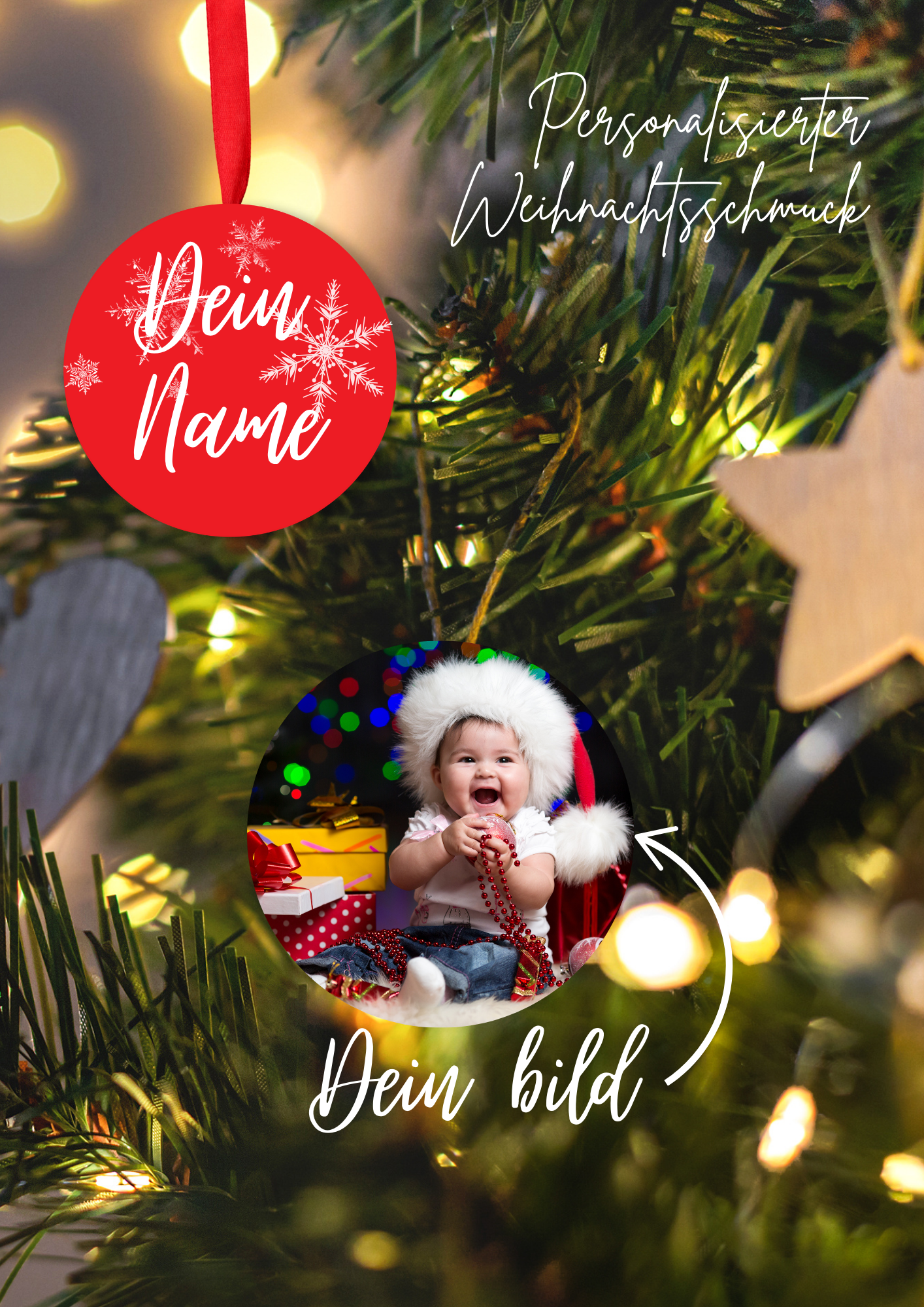 Benutzerdefinierte Weihnachtsverzierung