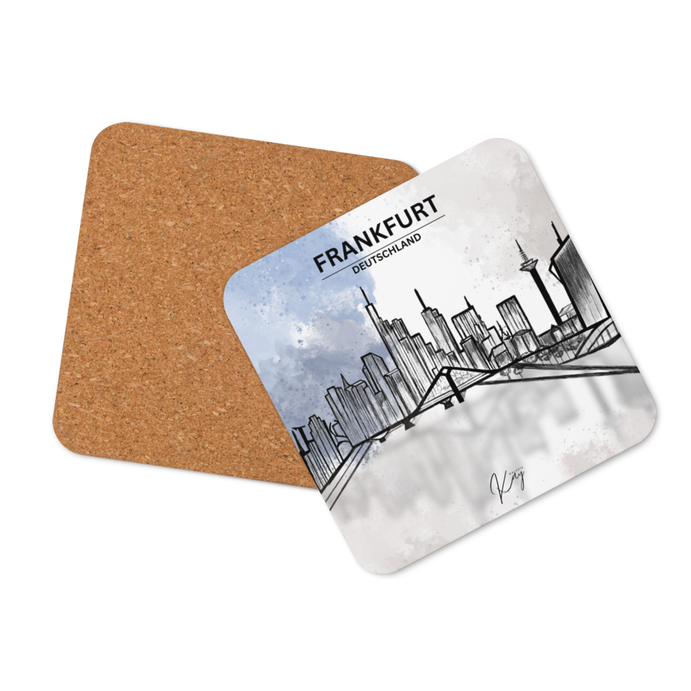 Frankfurt SK - Cork-back coaster