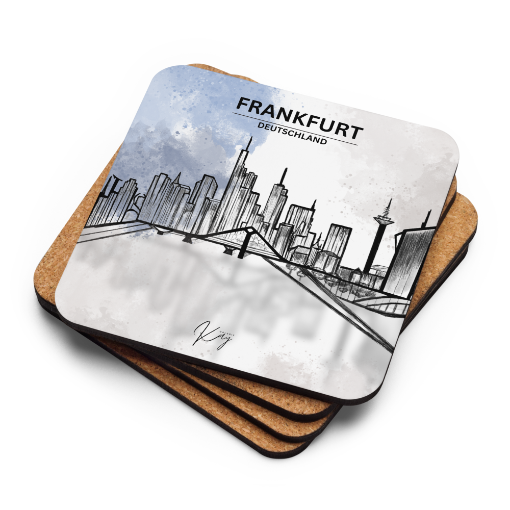 Frankfurt SK - Cork-back coaster