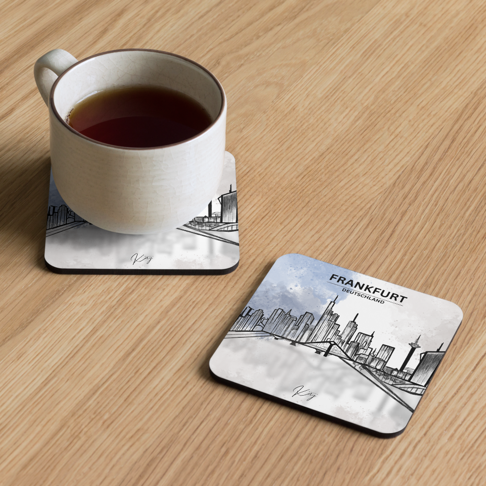 Frankfurt SK - Cork-back coaster