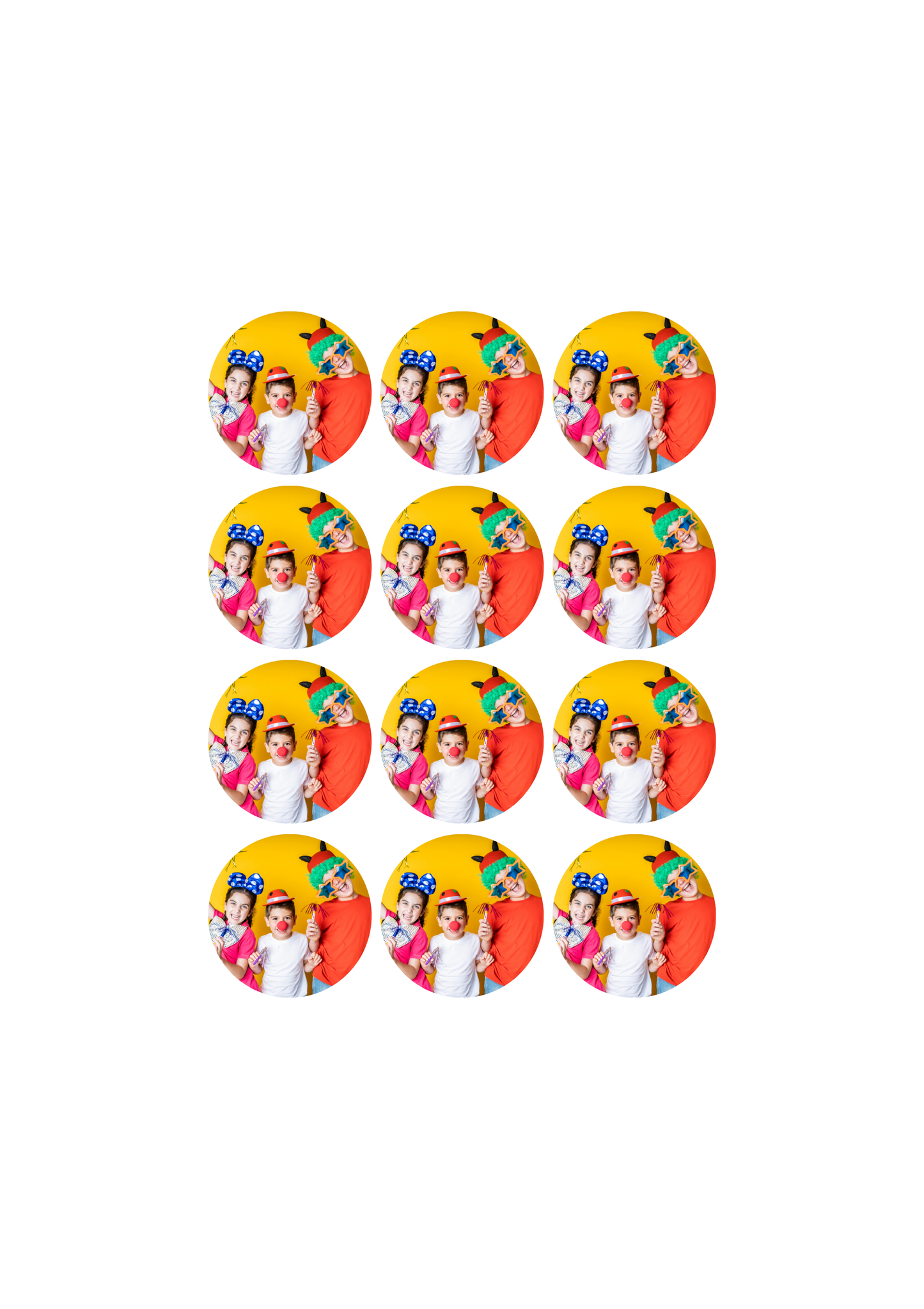 Foto-Stickerbogen - A4 12 Sticker