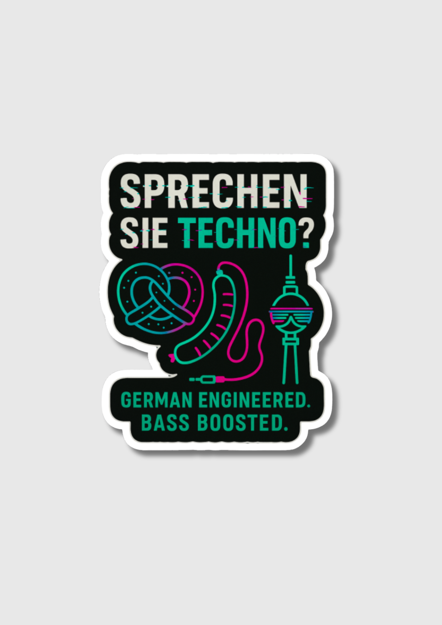 “Sprechen Sie Techno?” Fridge Magnet – German Techno Culture Meets Kitchen Cool