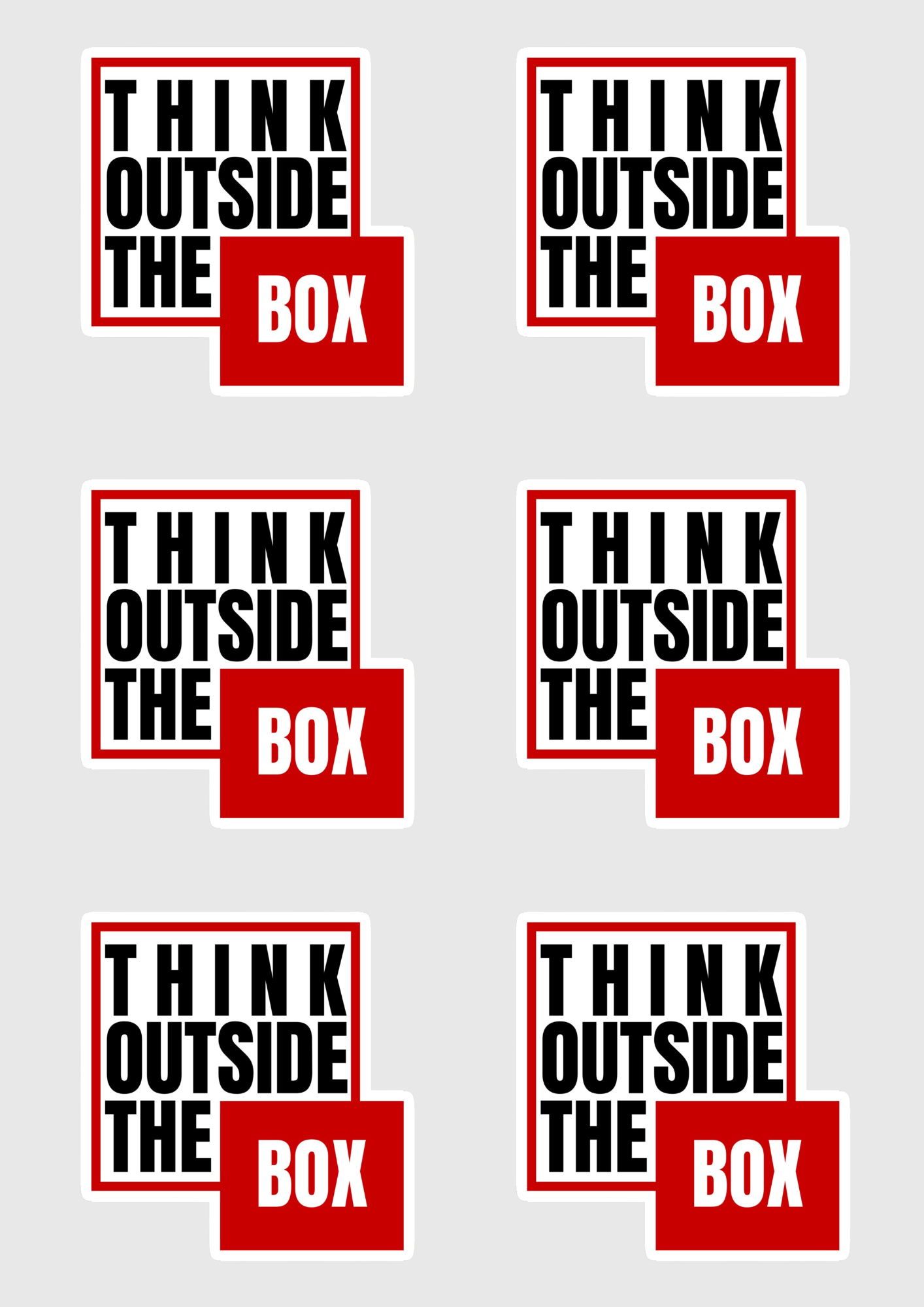 Denken Sie über den Tellerrand hinaus. Sticker