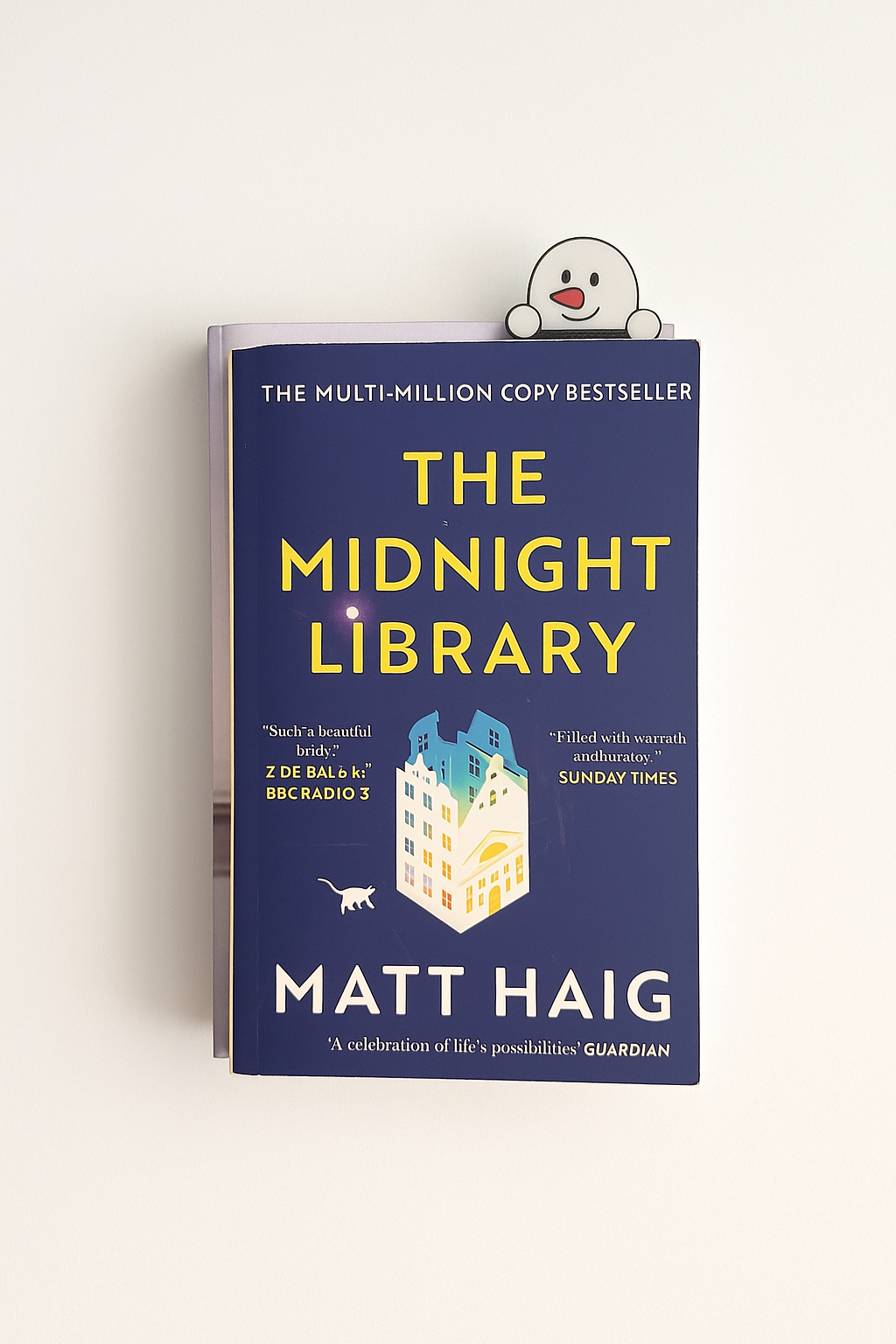 Snow Man Bookmark - 3d Printed