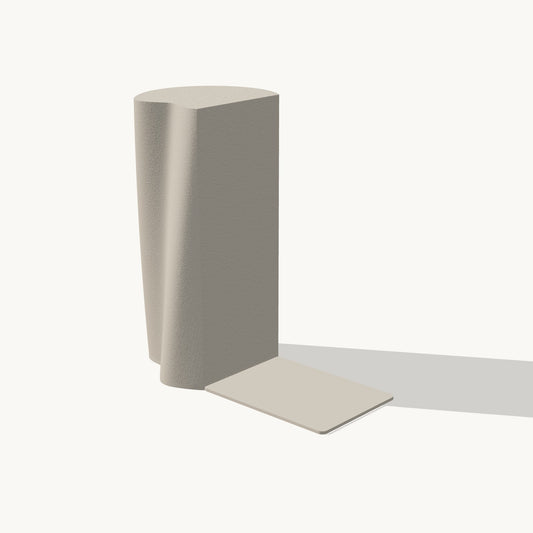 STOLA Bookends in Bone, with the foot plate