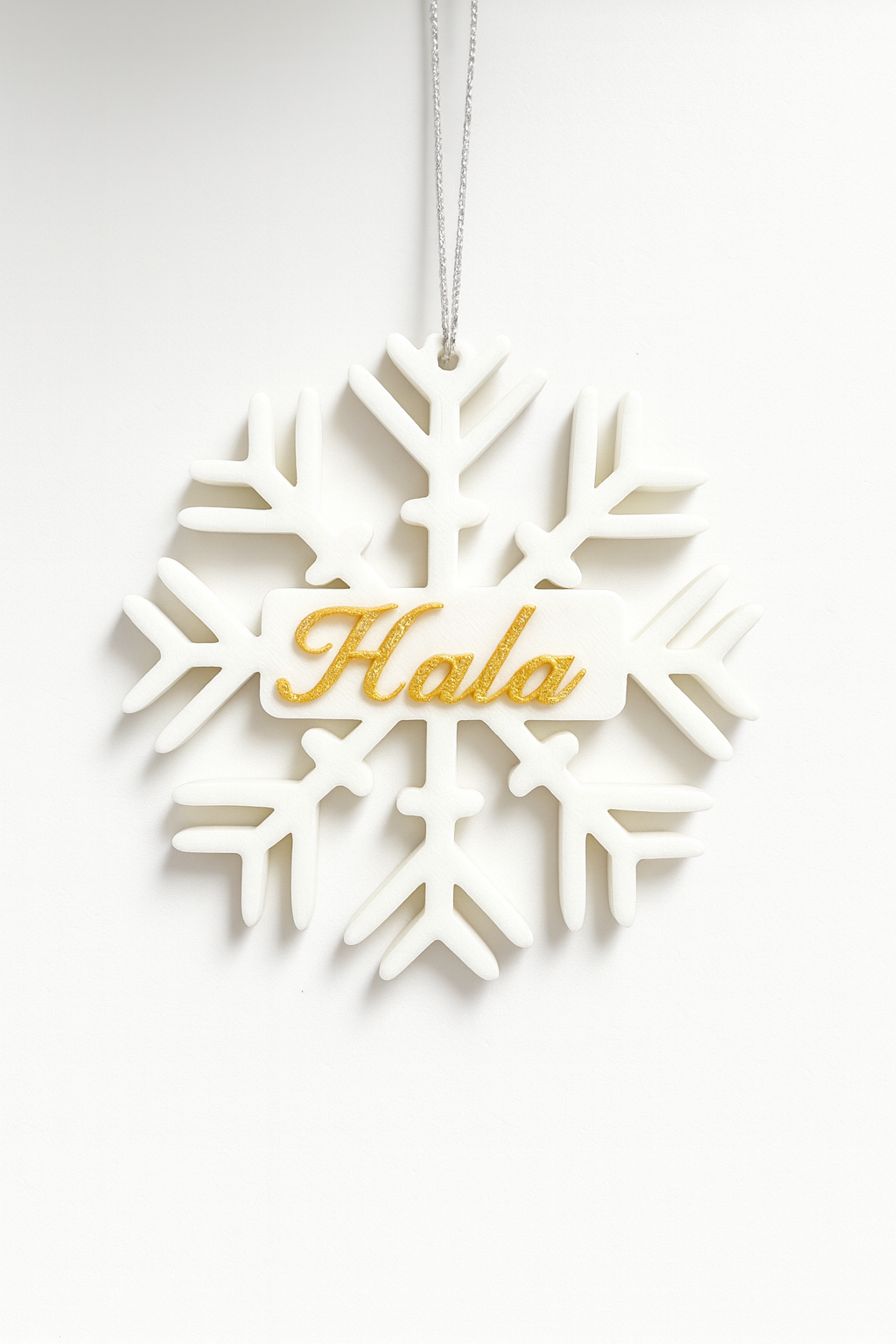 Customized Snowflake, 3d Printed