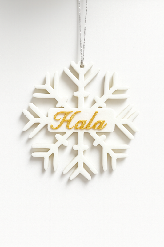 Customized Snowflake, 3d Printed