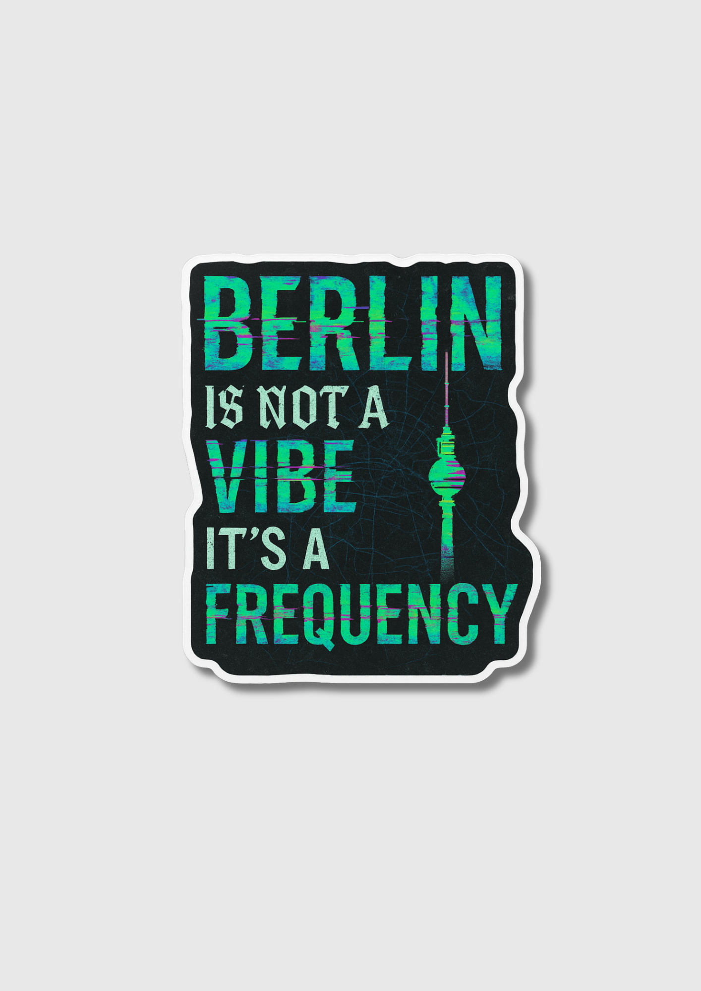 Berlin Is Not a Vibe – It’s a Frequency Fridge Magnet | Futuristic City Pride Decor