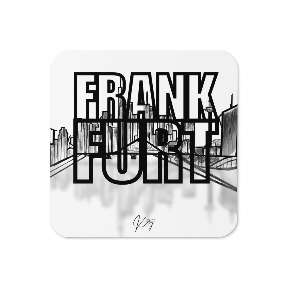 Cork-back coaster - Frankfurt City D3