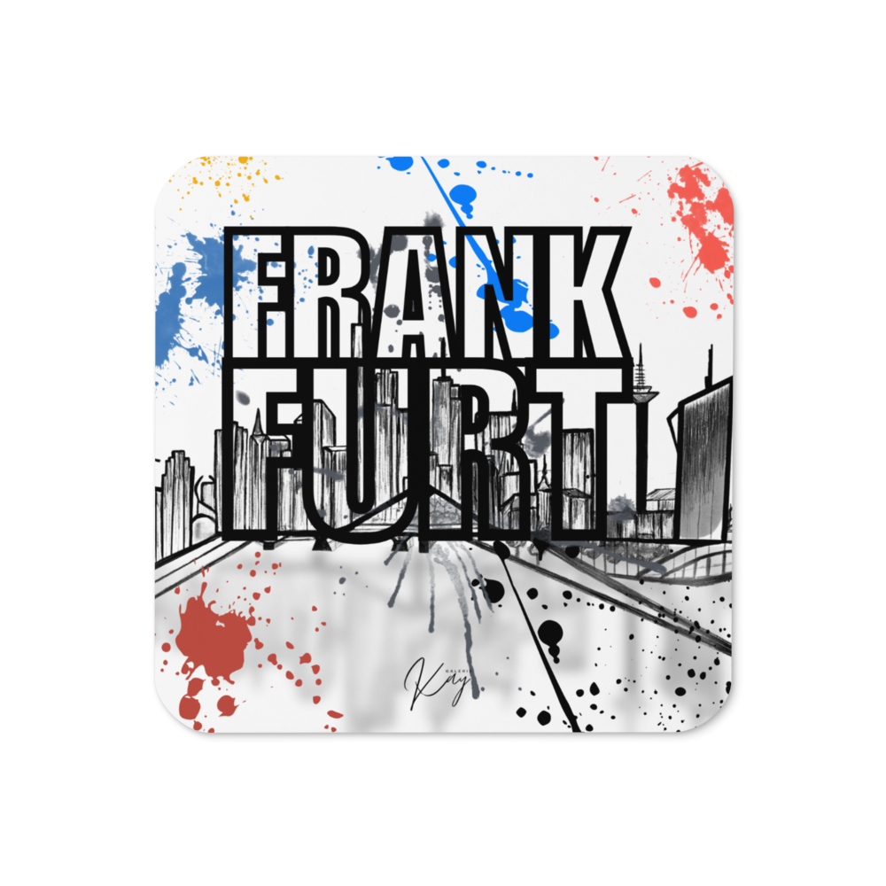 Cork-back coaster - Frankfurt City D2