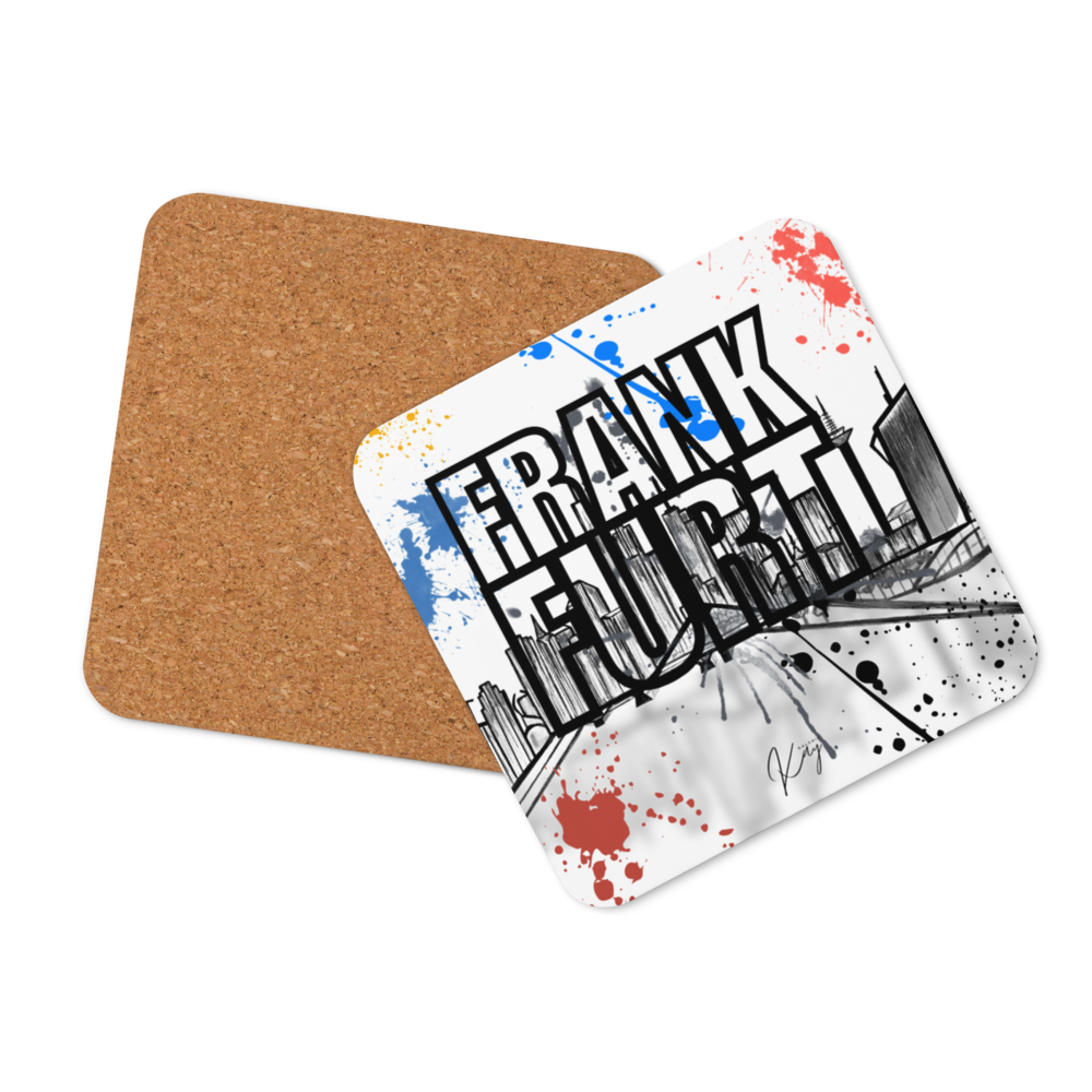 Cork-back coaster - Frankfurt City D2