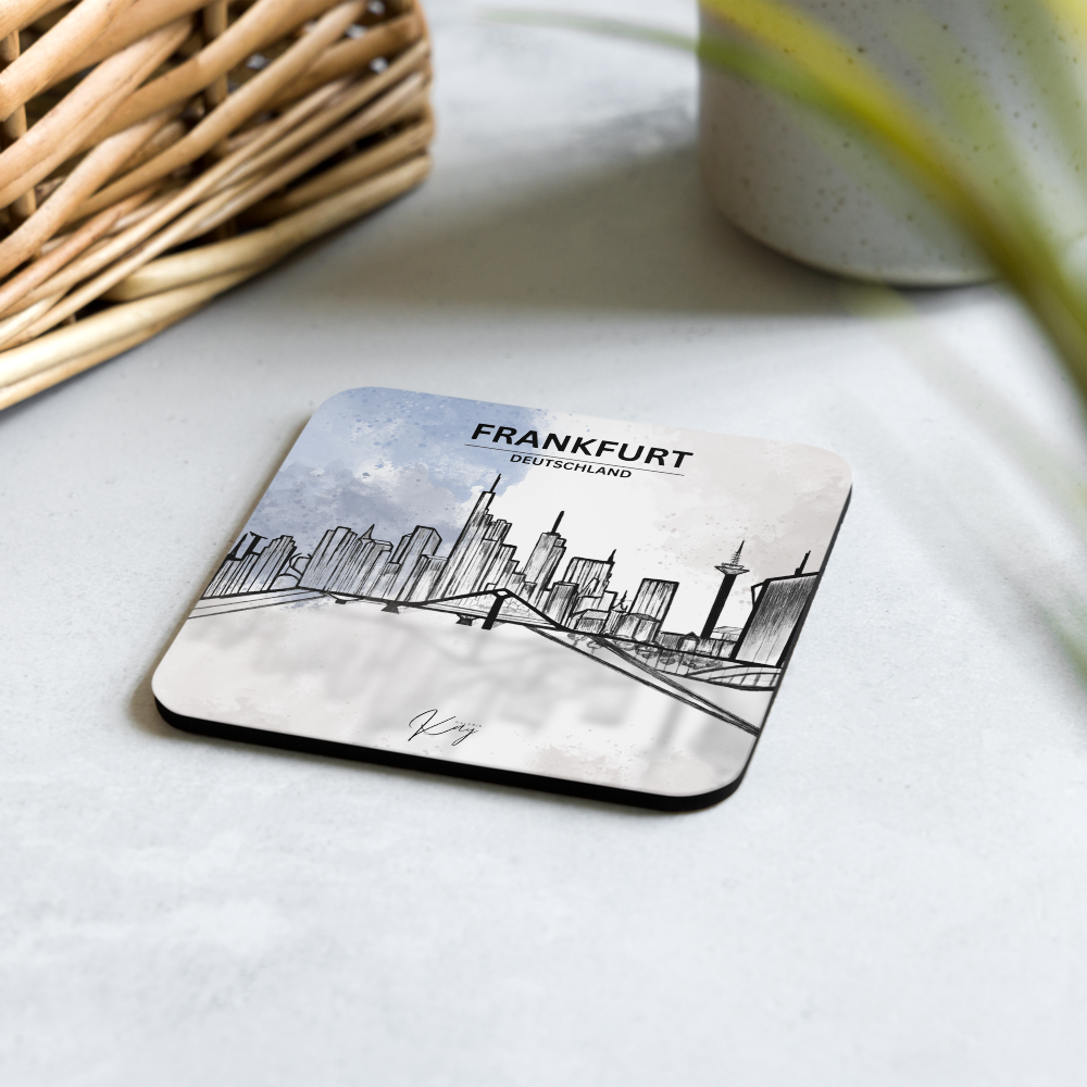 Frankfurt SK - Cork-back coaster
